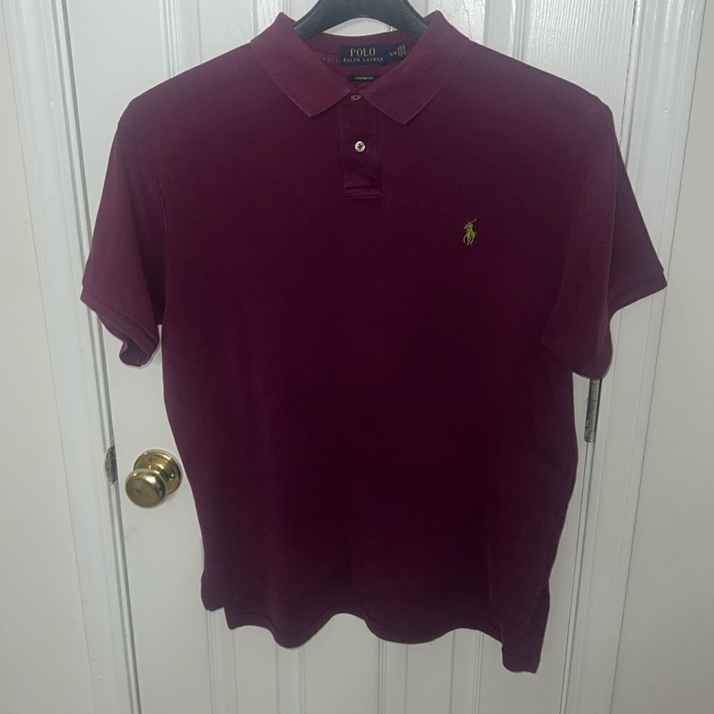 Polo Ralph Lauren shirt purple green